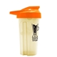 a translucent pastel yellow tumbler & orange lid 20 oz next gen tumbler with usa drink thru lid
