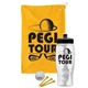 a athletic gold towel & black lid & clear bottle the tourney - golf kit