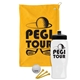 a athletic gold towel & black lid & white bottle the tourney - golf kit