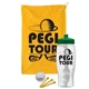 a athletic gold towel & green lid & clear bottle the tourney - golf kit