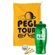 a athletic gold towel & green lid & transparent green bottle the tourney - golf kit