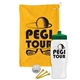a athletic gold towel & green lid & white bottle the tourney - golf kit