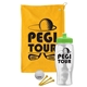 a athletic gold towel & lime green lid & clear bottle the tourney - golf kit