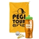 a athletic gold towel & lime green lid & transparent orange bottle the tourney - golf kit