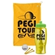 a athletic gold towel & lime green lid & transparent yellow bottle the tourney - golf kit