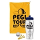 a athletic gold towel & navy blue lid & clear bottle the tourney - golf kit