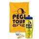 a athletic gold towel & navy blue lid & transparent yellow bottle the tourney - golf kit