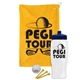 a athletic gold towel & navy blue lid & white bottle the tourney - golf kit