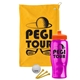 a athletic gold towel & orange lid & transparent hot pink bottle the tourney - golf kit