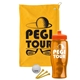 a athletic gold towel & orange lid & transparent orange bottle the tourney - golf kit