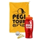 a athletic gold towel & orange lid & transparent red bottle the tourney - golf kit