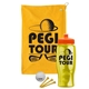 a athletic gold towel & orange lid & transparent yellow bottle the tourney - golf kit