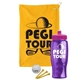 a athletic gold towel & pink lid & transparent violet bottle the tourney - golf kit