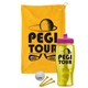 a athletic gold towel & pink lid & transparent yellow bottle the tourney - golf kit