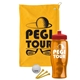 a athletic gold towel & red lid & transparent orange bottle the tourney - golf kit