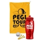 a athletic gold towel & red lid & transparent red bottle the tourney - golf kit