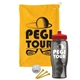 a athletic gold towel & red lid & transparent smoke bottle the tourney - golf kit