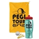 a athletic gold towel & red lid & transparent teal bottle the tourney - golf kit