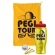 a athletic gold towel & red lid & transparent yellow bottle the tourney - golf kit