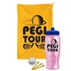 a athletic gold towel & royal blue lid & transparent pink bottle the tourney - golf kit