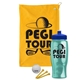 a athletic gold towel & royal blue lid & transparent teal bottle the tourney - golf kit