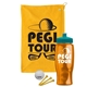 a athletic gold towel & teal lid & transparent orange bottle the tourney - golf kit