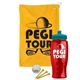 a athletic gold towel & teal lid & transparent red bottle the tourney - golf kit