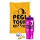 a athletic gold towel & violet lid & transparent hot pink bottle the tourney - golf kit
