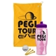 a athletic gold towel & violet lid & transparent pink bottle the tourney - golf kit