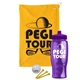a athletic gold towel & violet lid & transparent violet bottle the tourney - golf kit