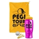 a athletic gold towel & yellow lid & transparent hot pink bottle the tourney - golf kit
