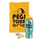 a athletic gold towel & yellow lid & transparent teal bottle the tourney - golf kit