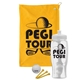 a athletic gold towel & white lid & clear bottle the tourney - golf kit