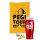 a athletic gold towel & white lid & transparent red bottle the tourney - golf kit