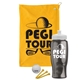 a athletic gold towel & white lid & transparent smoke bottle the tourney - golf kit