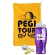 a athletic gold towel & white lid & transparent violet bottle the tourney - golf kit