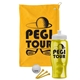 a athletic gold towel & white lid & transparent yellow bottle the tourney - golf kit