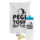 a white towel & cyan lid & white bottle the tourney - golf kit