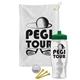 a white towel & green lid & clear bottle the tourney - golf kit
