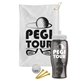 a white towel & white lid & transparent smoke bottle the tourney - golf kit