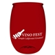 aerial view a transparent red the rpet wine glass - 16 oz, image 1 of 2