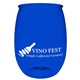 aerial view a transparent blue the rpet wine glass - 16 oz, image 1 of 2
