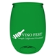 aerial view a transparent green the rpet wine glass - 16 oz, image 1 of 2