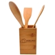 a bamboo bamboo - box utensil holder