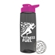 a smoke bottle & hot pink lid the flair - 26 oz tritan(tm) shaker bottle with drink thru lid and mixing whisk ball