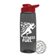 a smoke bottle & red lid the flair - 26 oz tritan(tm) shaker bottle with drink thru lid and mixing whisk ball