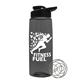 a smoke bottle & black lid the flair - 26 oz tritan(tm) shaker bottle with drink thru lid and mixing whisk ball