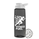 a smoke bottle & white lid the flair - 26 oz tritan(tm) shaker bottle with drink thru lid and mixing whisk ball