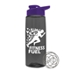a smoke bottle & violet lid the flair - 26 oz tritan(tm) shaker bottle with drink thru lid and mixing whisk ball