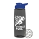 a smoke bottle & royal blue lid the flair - 26 oz tritan(tm) shaker bottle with drink thru lid and mixing whisk ball